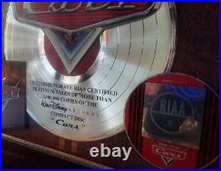 RIAA Award Disney World Cars Sign Guitar and Speaker. ! 36 x 28 prop