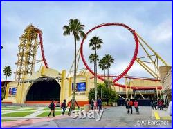 RIP RIDE ROCKIT Original Universal Studios Theme Park Prop Sign Piece from Ride
