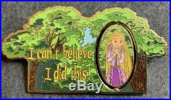 Rapunzel I Cant Believe I Did This Disney Fantasy Pin HTF Tangled Rare Spinner