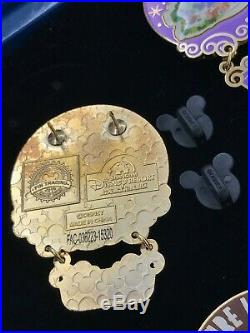 Rare Collectors Item Shanghai Disney Grand Opening 6 Pin Set in wooden crate