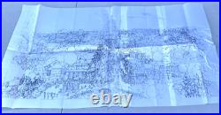 Rare Disney Disneyland Theme Park Map Rough Sketch Drawing Production Copy