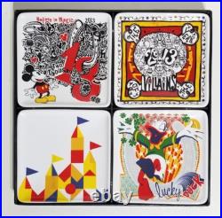 Rare Disney Theme Park 2013 Ceramic Collector's Plates? New? Villains / Lucky
