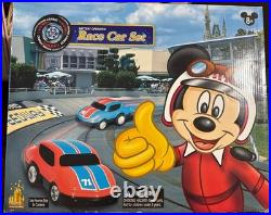 Rare Disney Theme Park Race Car Set DRL Speedway Battery Operated New Sealed