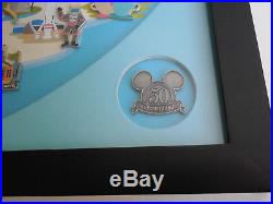 Rare Disneyland 50th Anniversary 11 Pin Set Disney Retro Collection Tinker Bell
