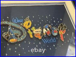 Rare Framed Walt Disney World Pin Set