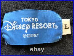 Rare Tokyo Disney Resort DisneySea Tower Of Terror Crew T-shirt Size L Cotton