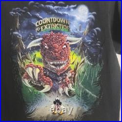 Rare VINTAGE Disney World COUNTDOWN TO EXTINCTION Dinosaur Ride Shirt ADULT Rare VINTAGE Disney World COUNTDOWN TO EXTINCTION Dinosaur Ride Shirt ADULT