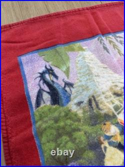 Rare Vintage Disneyland Resorts Disney World Mulan Villains Beach Towel 58X30