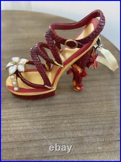Retired Disney Theme Park Shoe Ornament Mushu Mulan Exc Cond 3Hx1 3/4Wx3D