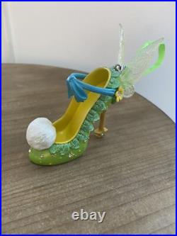 Retired Disney Theme Park Shoe Ornament Tinker Bell Peter Pan 3Hx 1 3/4Wx 3D