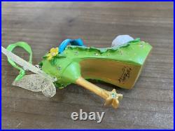 Retired Disney Theme Park Shoe Ornament Tinker Bell Peter Pan 3Hx 1 3/4Wx 3D