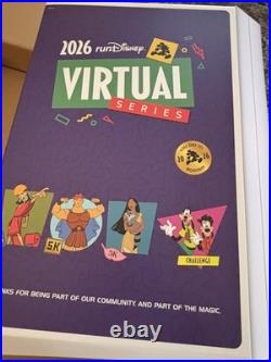 RunDisney 2026 Virtual Goofy Challenge complete medal set and box