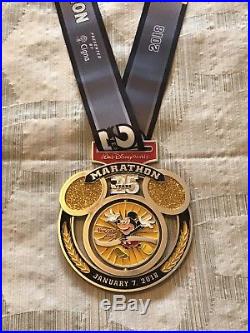Run Disney 2018 Walt Disney Marathon Weekend 25th Anniv Marathon Medal