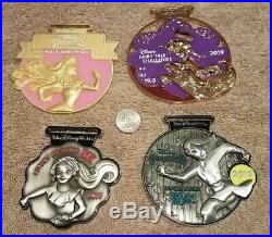 Run Disney 2019 Princess weekend full set of 4 medals