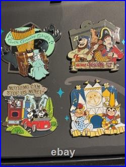 SIGNED 2026 Disneyland Theme Parks Attractions Artist Series 4 Pin Set LE 2500