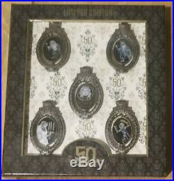 SOLD OUT Disney Haunted Mansion 50th Anniversary BOXED SET 5 PLAQUE PINS LE500
