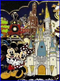 SUPER JUMBO LE Disney Pin 48255 Splash Mountain Mickey Haunted Mansion Pirates