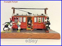 Sealed New in Box Art of Disney Theme Parks Red Car Trolley Sculpture Figurine