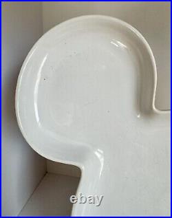 Set of 3 Disney Parks 10 Mickey Mouse Ears White Ceramic Serving Plate Dish HTF