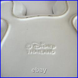 Set of 3 Disney Parks 10 Mickey Mouse Ears White Ceramic Serving Plate Dish HTF