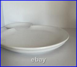 Set of 3 Disney Parks 10 Mickey Mouse Ears White Ceramic Serving Plate Dish HTF