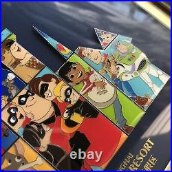Shanghai Disney Pin pixar castle Frame set LE300 toy story buzz up monster