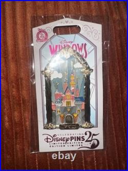Sleeping Beauty Castle Pin Disney Windows of Attraction LE IN HAND