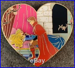 Sleeping Beauty Disney Fantasy Pin LE /75 Heart Prince Phillip Jumbo HTF Aurora