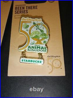 Starbucks Disney Parks WDW 50th Anniversary Pin Set Been There Series Complete