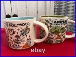 Starbucks WDW Disney World 50th Anniversary Mugs Set of 4 (MK Epcot DHS AK) 2021