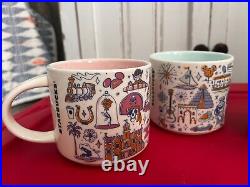 Starbucks WDW Disney World 50th Anniversary Mugs Set of 4 (MK Epcot DHS AK) 2021