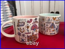 Starbucks WDW Disney World 50th Anniversary Mugs Set of 4 (MK Epcot DHS AK) 2021