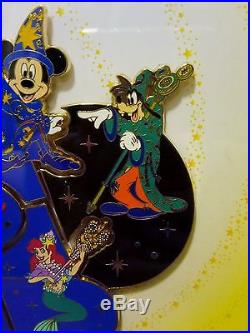 TDS 10th Be Magical Framed Puzzle 10 pin set(Japan Disney Ariel Chip Dale Genie)