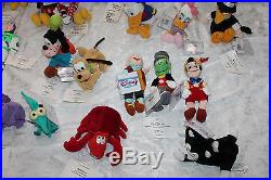 Test Versions Disney Store Theme Park 9 Mini Bean Bag Doll Cartoon Characters