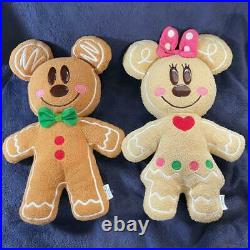 TOKYO Disney Gingerbread Mickey & Minnie Big Size 10.6in Plush Doll Set2 2009