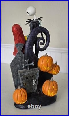 The Art of Disney Theme Parks Jack and Sally Nightmare Before Christmas Statue