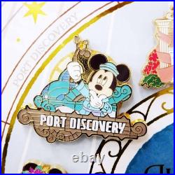 Tokyo Disney Sea 25th Anniv. Mickey Jubilee Journey Pin Badge Set 8 Theme Ports