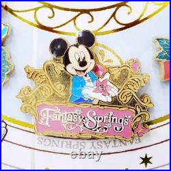 Tokyo Disney Sea 25th Anniv. Mickey Jubilee Journey Pin Badge Set 8 Theme Ports