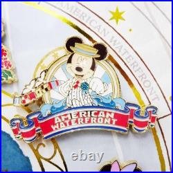 Tokyo Disney Sea 25th Anniv. Mickey Jubilee Journey Pin Badge Set 8 Theme Ports