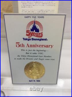 Tokyo Disneyland Resort Cast Member 5years Anniversary 3 Piece Lot tnj17