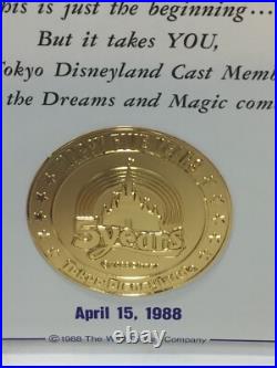 Tokyo Disneyland Resort Cast Member 5years Anniversary 3 Piece Lot tnj17