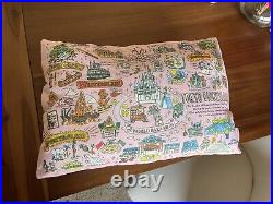 Tokyo Disneyland, Tokyo Disney Sea Theme park Map Pillow! RARE