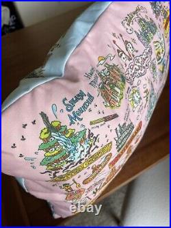 Tokyo Disneyland, Tokyo Disney Sea Theme park Map Pillow! RARE