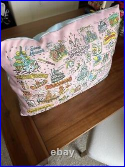 Tokyo Disneyland, Tokyo Disney Sea Theme park Map Pillow! RARE