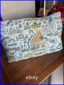 Tokyo Disneyland, Tokyo Disney Sea Theme park Map Pillow! RARE