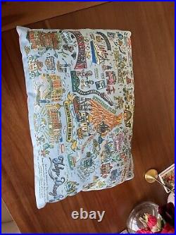 Tokyo Disneyland, Tokyo Disney Sea Theme park Map Pillow! RARE