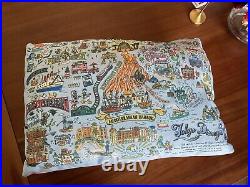 Tokyo Disneyland, Tokyo Disney Sea Theme park Map Pillow! RARE