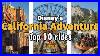 Top 10 Rides At Disney California Adventure Park Anaheim California 2022