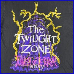 Twilight Zone Tower of Terror Shirt Vintage 1990's Single Stitch L Walt DISNEY Twilight Zone Tower of Terror Shirt Vintage 1990's Single Stitch L Walt DISNEY