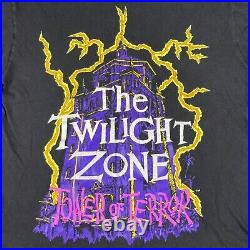 Twilight Zone Tower of Terror Shirt Vintage 1990's Single Stitch L Walt DISNEY